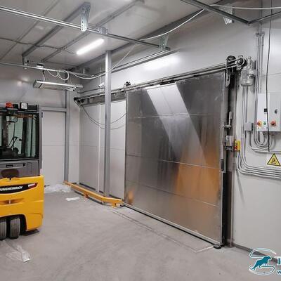 Откатные холодильные противопожарные двери ОД (EI30) / ОД (EI60