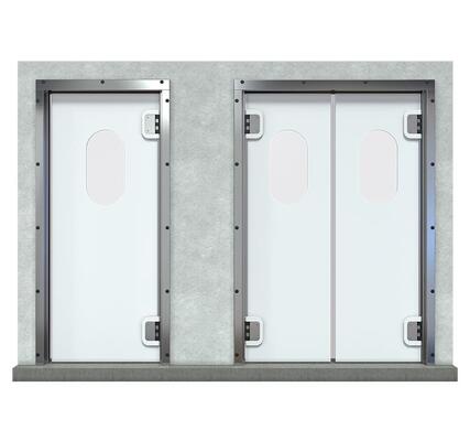 Пластиковые маятниковые двери МД (Пст-fix90)