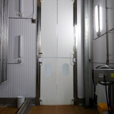 Пластиковые маятниковые двери МД (Пст-Vcam)